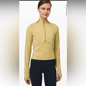 Lululemon always alert 1/2 zip pullover 6 grape leaf